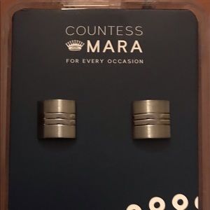 Dark Grey Cufflinks by Countess Mara - FREE SHIPPING